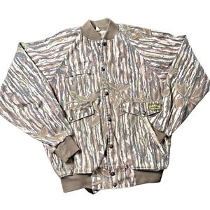Vintage Realtree Spartan Camo Jacket Men's Size M Hunting Brown Green Camouflage